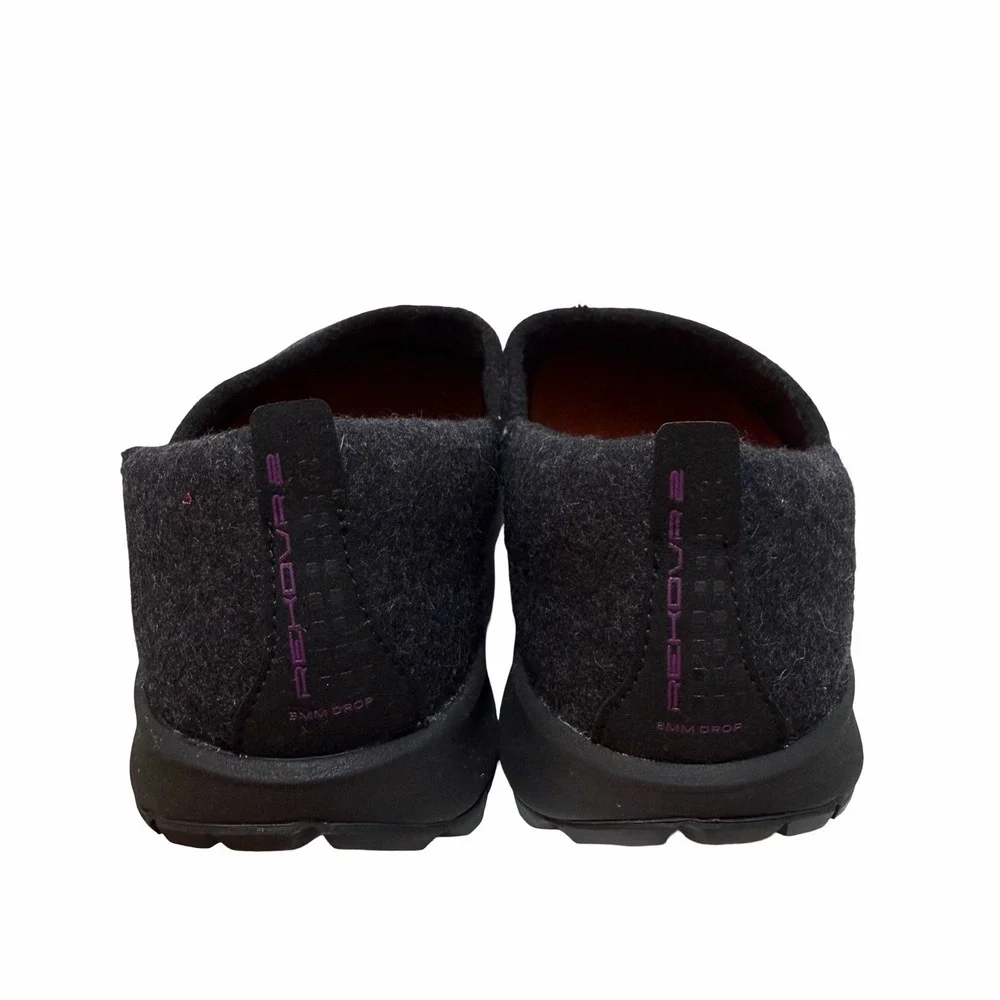 Topo Athletic Rekovr 2 Recovery Shoes Womens US 9 Charcoal Wool Vibram Slip On